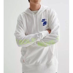 Nike Sportswear Logo Hoodie Sweatshirt Sz XL World Tour Glow in the Dark